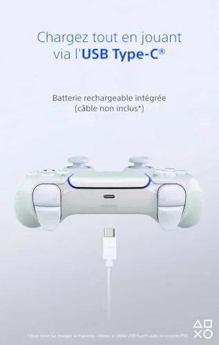 Manette Sony DualSense Chroma Pearl PS5 - vue 5
