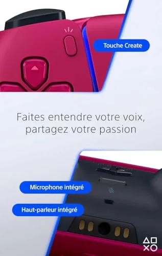 Manette Sony DualSense Cosmic Red PS5 - vue 4