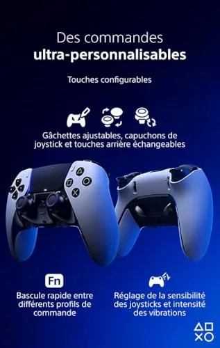 Manette Sony DualSense Edge PS5 Sans Fil - vue 3
