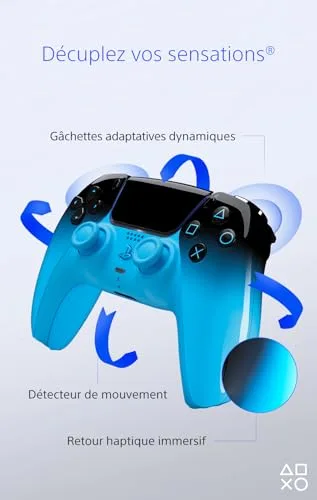 Manette Sony DualSense HyperPop Rhythm Blue PS5 - vue 3