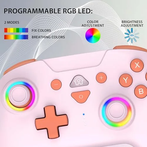 Manette - Switch 2 - Sans fil - LED RGB - Switch OLED - Switch - vue 3