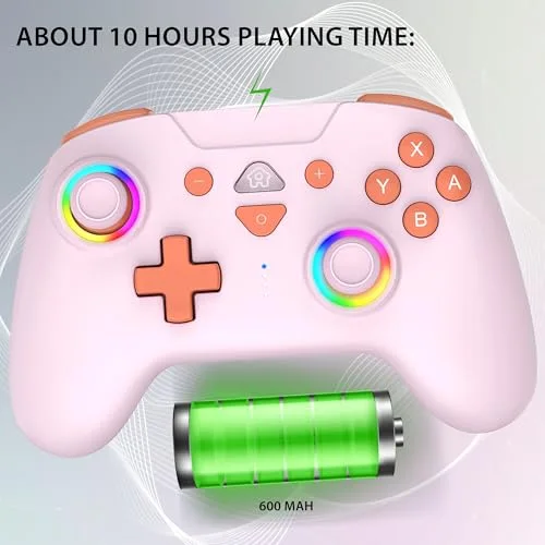 Manette - Switch 2 - Sans fil - LED RGB - Switch OLED - Switch - vue 4