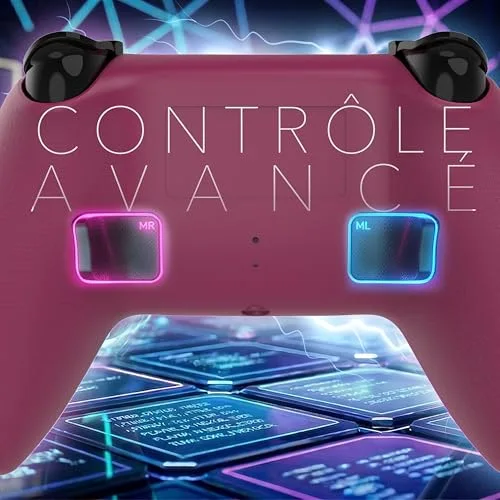 Manette Trade Invaders Cherry Red PS5 Bluetooth LED - vue 4