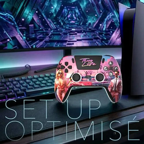 Manette Trade Invaders Thug Life Bluetooth LED PS5 - vue 8