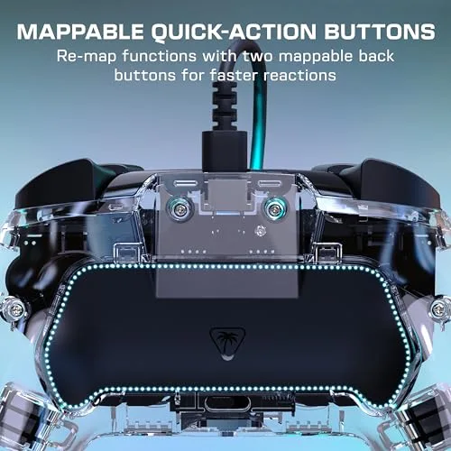 Manette Turtle Beach Afterglow Switch 2 RGB Filaire Transparente - vue 6