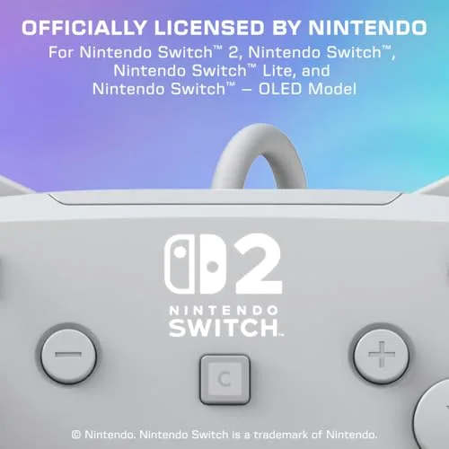Manette Turtle Beach Afterglow Wave Gris RGB filaire Switch 2 - vue 2