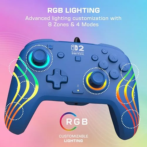 Manette Turtle Beach Afterglow Wave RGB filaire Switch 2 - vue 3