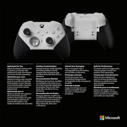 Manette Xbox Elite Series 2 Core Blanc - vue 8