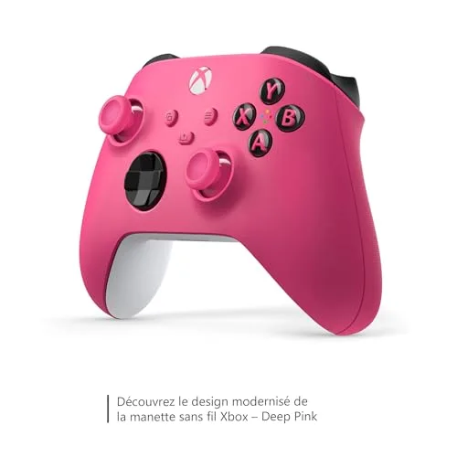 Manette Xbox Wireless Controller Microsoft Blanc Rose - vue 2