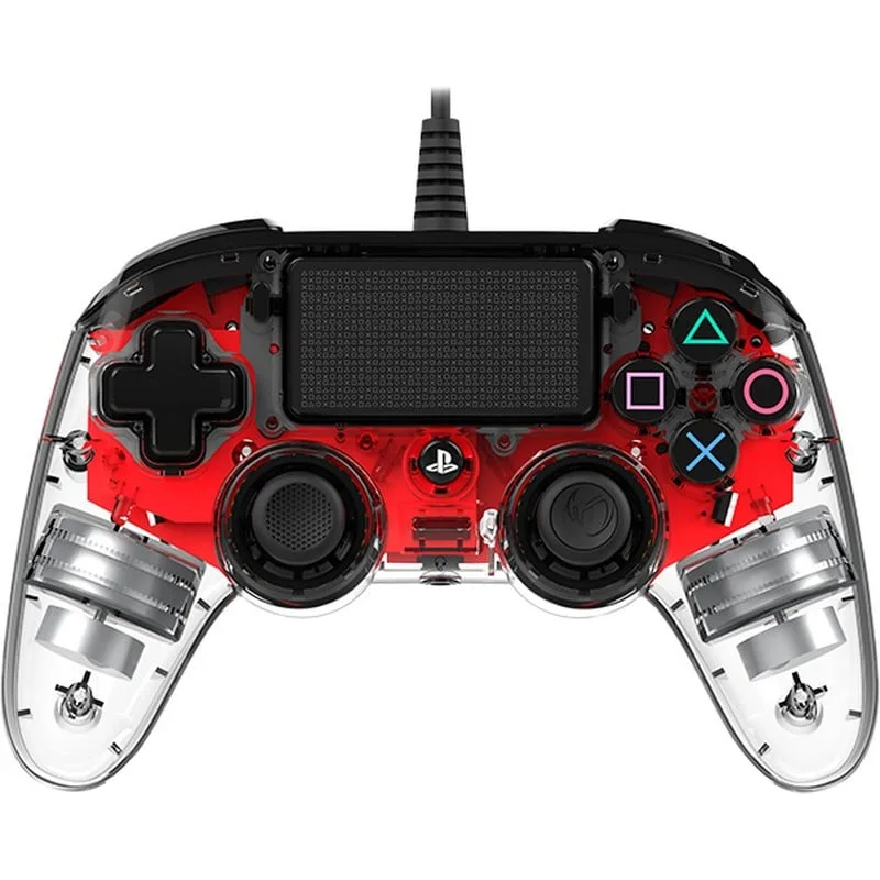 Nacon Compact Controller Wired PS4/PC Rouge Éclairé