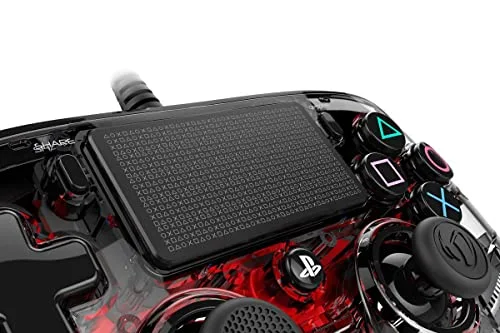 Nacon Compact Controller Wired PS4/PC Rouge Éclairé - vue 4