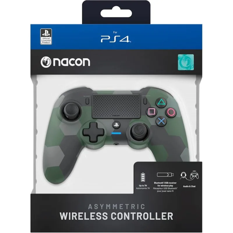 Nacon Manette sans fil asymétrique PS4 Camouflage vert - vue 2