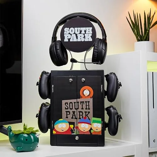 Numskull - Meuble de rangement inspiré de South Park pour gamer pour 4 manettes - 10 jeux - 1 casque - vue 4