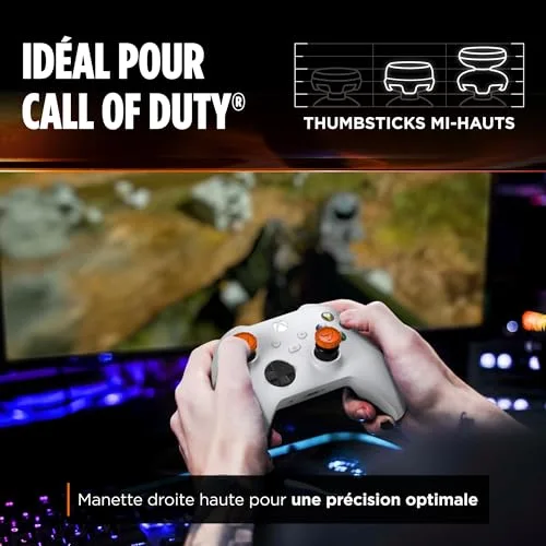 Pack de 2 Call Of Duty BO7 Performance Thumbsticks - STEELSERIES - KontrolFreek - Pour manettes PS5PS4 - Orange - vue 5