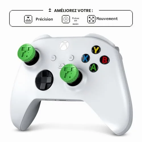 Pack de 2 Minecraft Performance Thumbsticks - STEELSERIES - KontrolFreek - Creeper Edtion - Manettes Xbox Series&Xbox - vue 4