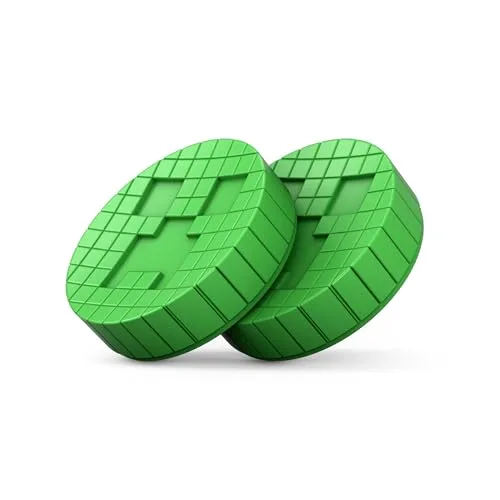 Pack de 2 Minecraft Performance Thumbsticks - STEELSERIES - KontrolFreek - Creeper Edtion - Pour JoyCon Switch 2 - Vert - vue 2