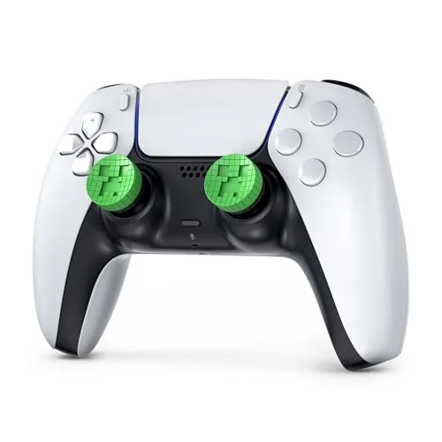 Pack de 2 Minecraft Performance Thumbsticks - STEELSERIES - KontrolFreek - Creeper Edtion - Pour manettes PS5PS4 - Vert - vue 5