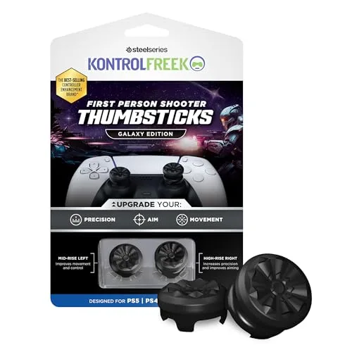 KontrolFreek Galaxy FPS Thumbsticks PS5 Noir (2 pièces)