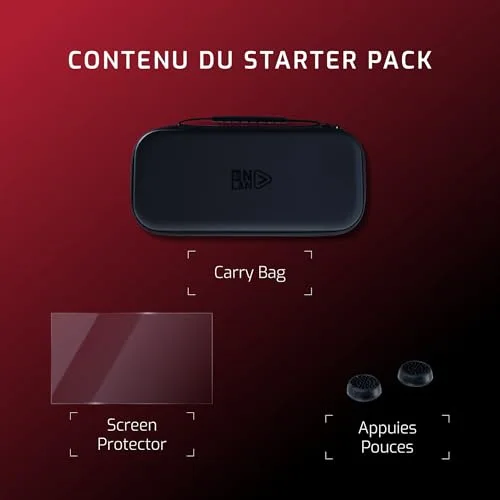 Pack de démarrage - ONLAN - Nintendo Switch 2 - Sacoche noire + Protection décran + Thumbsticks - vue 2