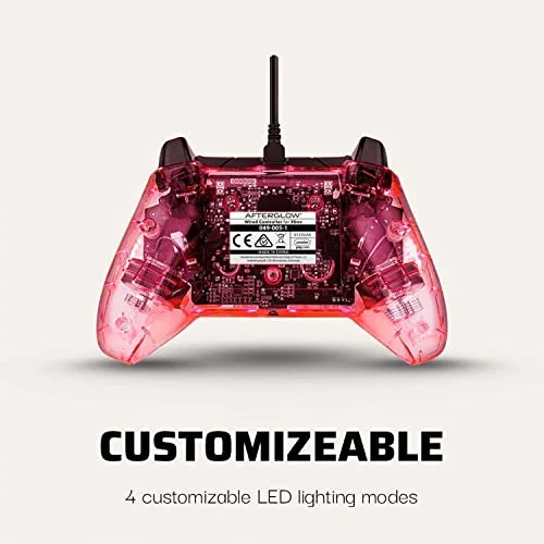 PDP Afterglow Noir Bleu Transparent USB Manette Xbox - vue 4