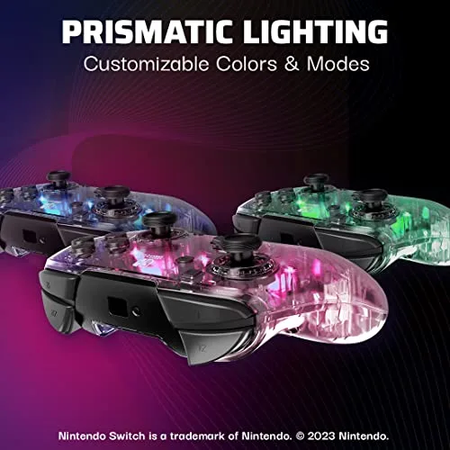 PDP Afterglow Noir Transparent Manette Switch - vue 3