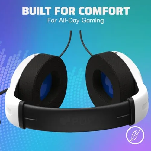 PDP - Casque gaming filaire LVL40 pour PS4 et PS5 - Blanc - vue 3