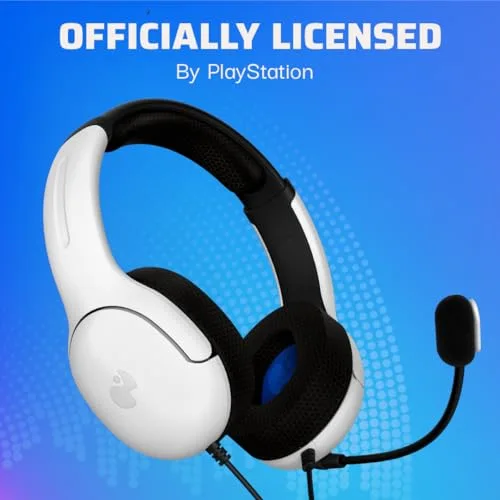 PDP - Casque gaming filaire LVL40 pour PS4 et PS5 - Blanc - vue 5