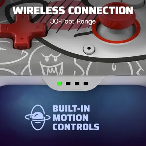 PDP Rematch GLOW Wireless Controller Boo-Hoo - vue 6