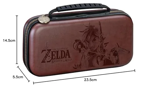 Pochette de transport - BigBen - Zelda Breath of the Wild - Marron - Nintendo Switch Lite - Deluxe - vue 7