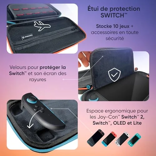 Pochette Protection - Oniverse - Nintendo Switch 2/OLED/Switch - Housse Rigide - Rembourrée - Ergonomique - vue 2