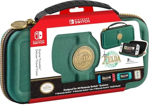 Pochette rigide - NACON - Zelda verte - Protection console - Compatible Nintendo Switch - Support réglable - vue 8