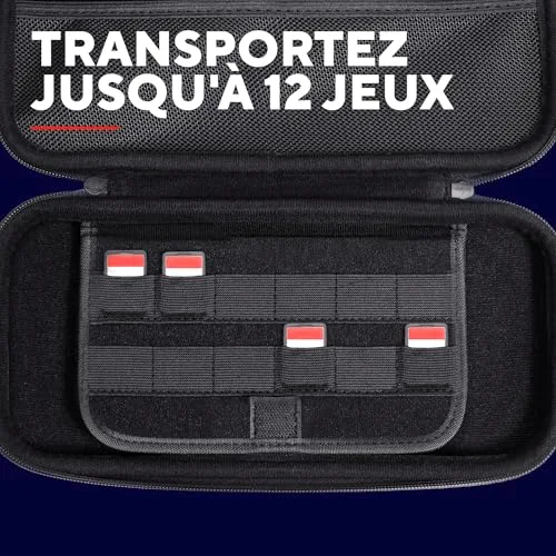 Pochette - TRUST - GXT 1251RB - Antichoc - Espace pour 4 Joy-Cons - Rouge/Bleu - vue 4