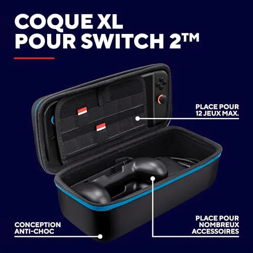 Pochette XL - TRUST - GXT 1252 - Antichoc - Espace pour 4 Joy-Cons - 12 Jeux - Noir - vue 2