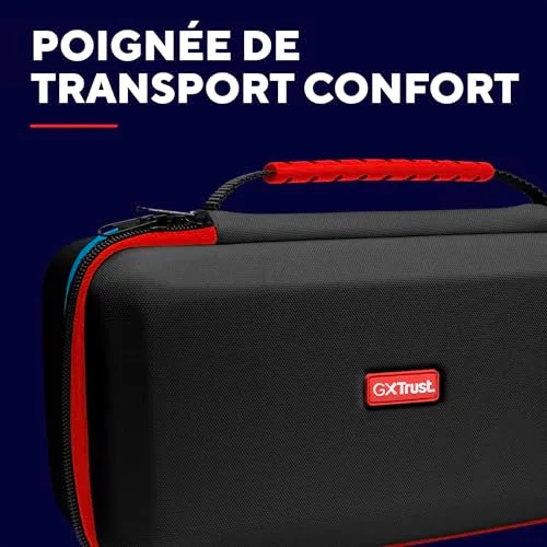 Pochette XL - TRUST - GXT 1252 - Antichoc - Espace pour 4 Joy-Cons - 12 Jeux - Noir - vue 3