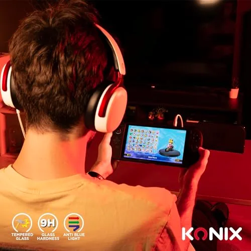 Protection d’écran en verre trempé - KONIX - Nintendo Switch 2 - Anti-lumière bleue - Anti-bulle - Indice de dureté 9H - vue 3