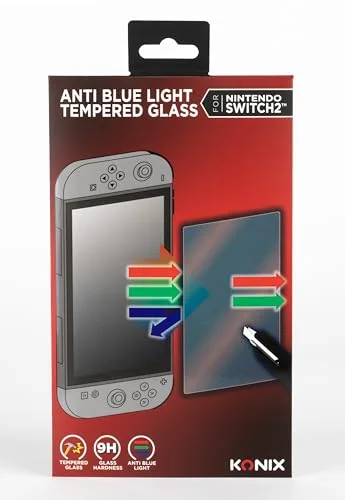 Protection d’écran en verre trempé - KONIX - Nintendo Switch 2 - Anti-lumière bleue - Anti-bulle - Indice de dureté 9H - vue 5