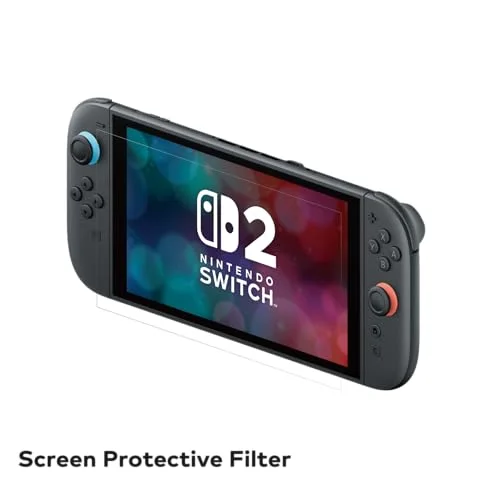 Protection décran verre trempé - HORI - Nintendo Switch 2 - Anti-bulle - Antichoc - Anti-rayures - 100 % transparent - vue 2
