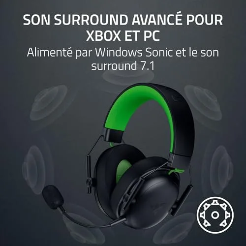 Razer BlackShark V3 X HyperSpeed Xbox - vue 7