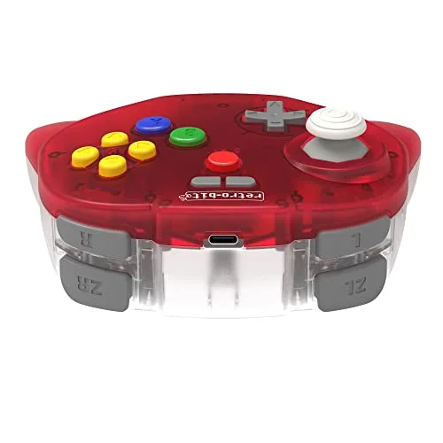 Retro-Bit Tribute 64 2.4GHz Manette sans Fil pour Nintendo 64/Switch/PC/Mac Clear Red - vue 5