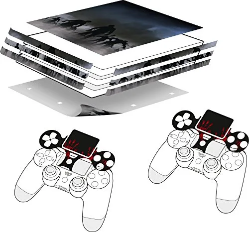 SKIN CONSOLE ET MANETTES PS4 PRO - ZOMBIE - vue 2