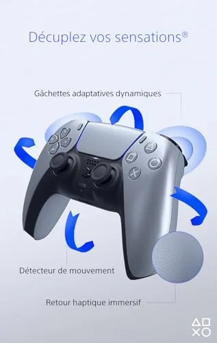 Sony Manette DualSense Deep Earth Sterling Silver PS5 - vue 3
