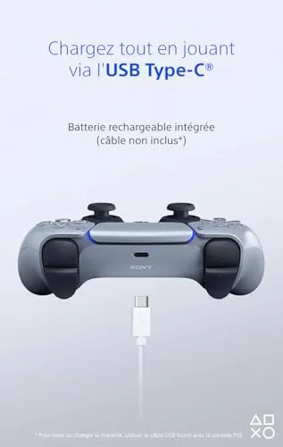 Sony Manette DualSense Deep Earth Sterling Silver PS5 - vue 5