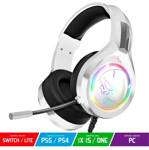 SPIRIT OF GAMER PRO H8 Casque Gaming Blanc RGB - vue 7