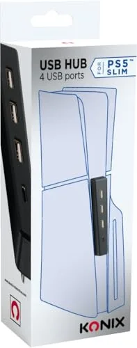 Station daccueil - Konix - PS5 Slim - 3 ports USB 2.0 - Port Type-C - Design élégant - vue 5