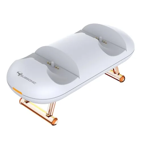 Station de charge double pour manettes PS5 Dualsense - SUBSONIC - Blanc - vue 5
