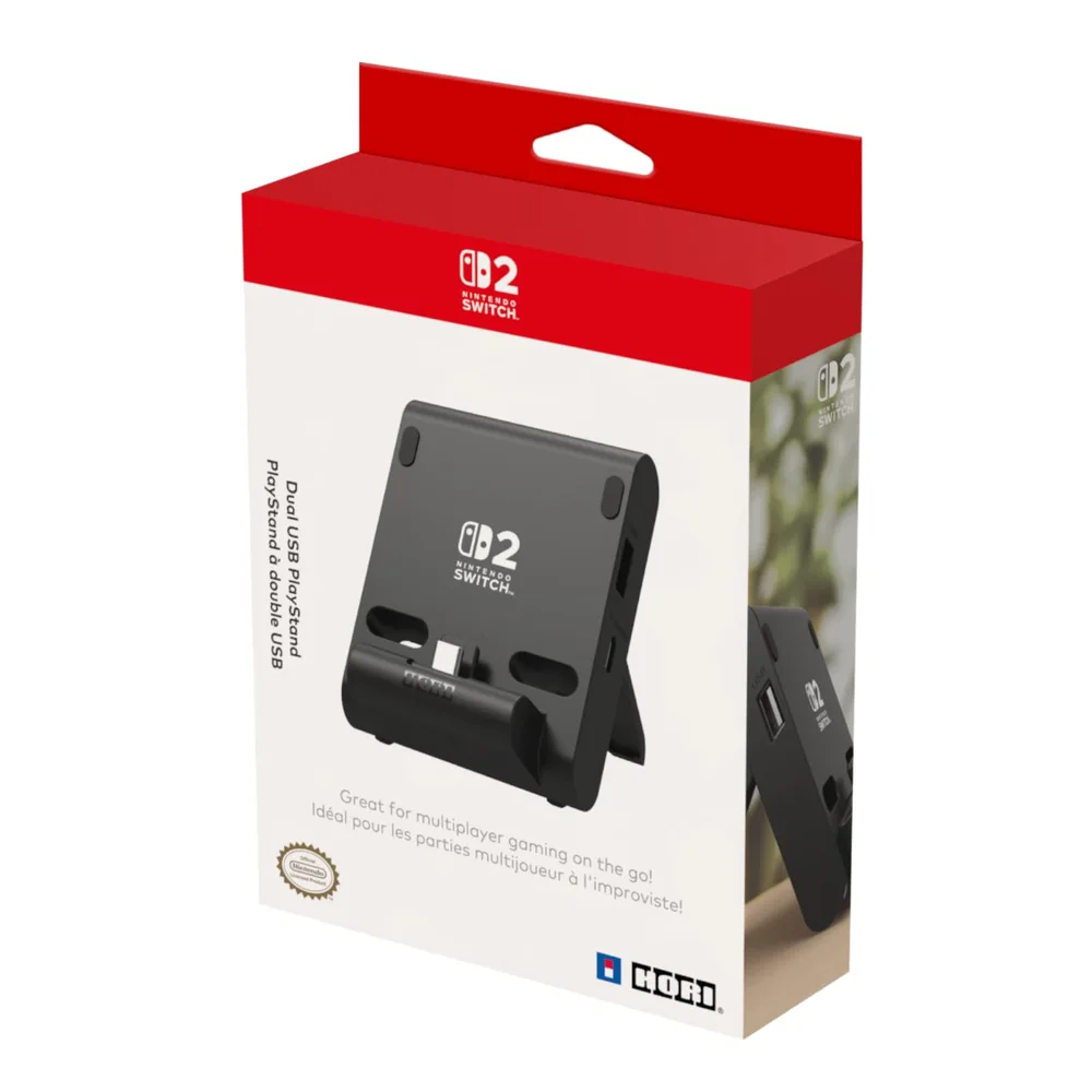 Station de charge filaire Hori Dual USB PlayStand Nintendo Switch 2 - vue 2