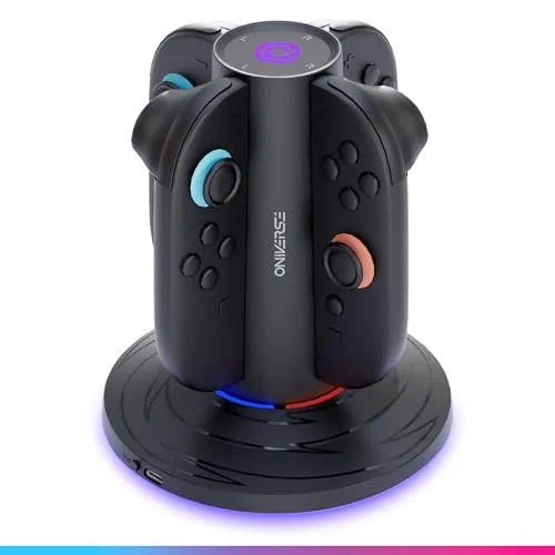 Oniverse Quadrant Station de Charge 4 Joy-Cons USB-C LED