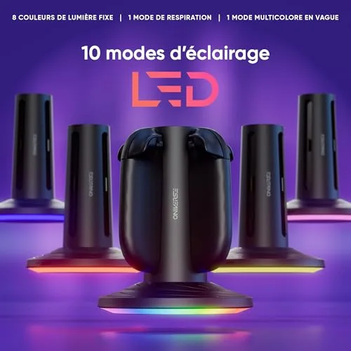 Station de Charge - Oniverse - Nintendo Switch 2 - Recharge 4 Joy-Cons - Indicateurs LED - USB-C - vue 5