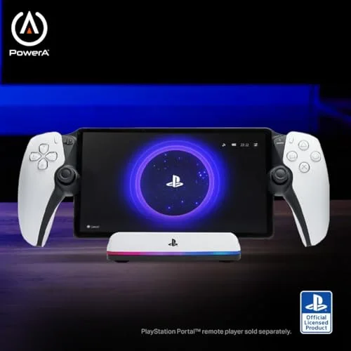 Station de charge - PowerA - Charging Station for PlayStation Portal - RGB - USB-C - Magnétique - vue 2