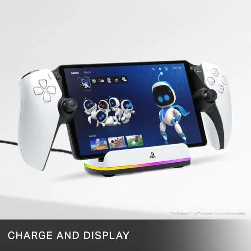 Station de charge - PowerA - Charging Station for PlayStation Portal - RGB - USB-C - Magnétique - vue 3